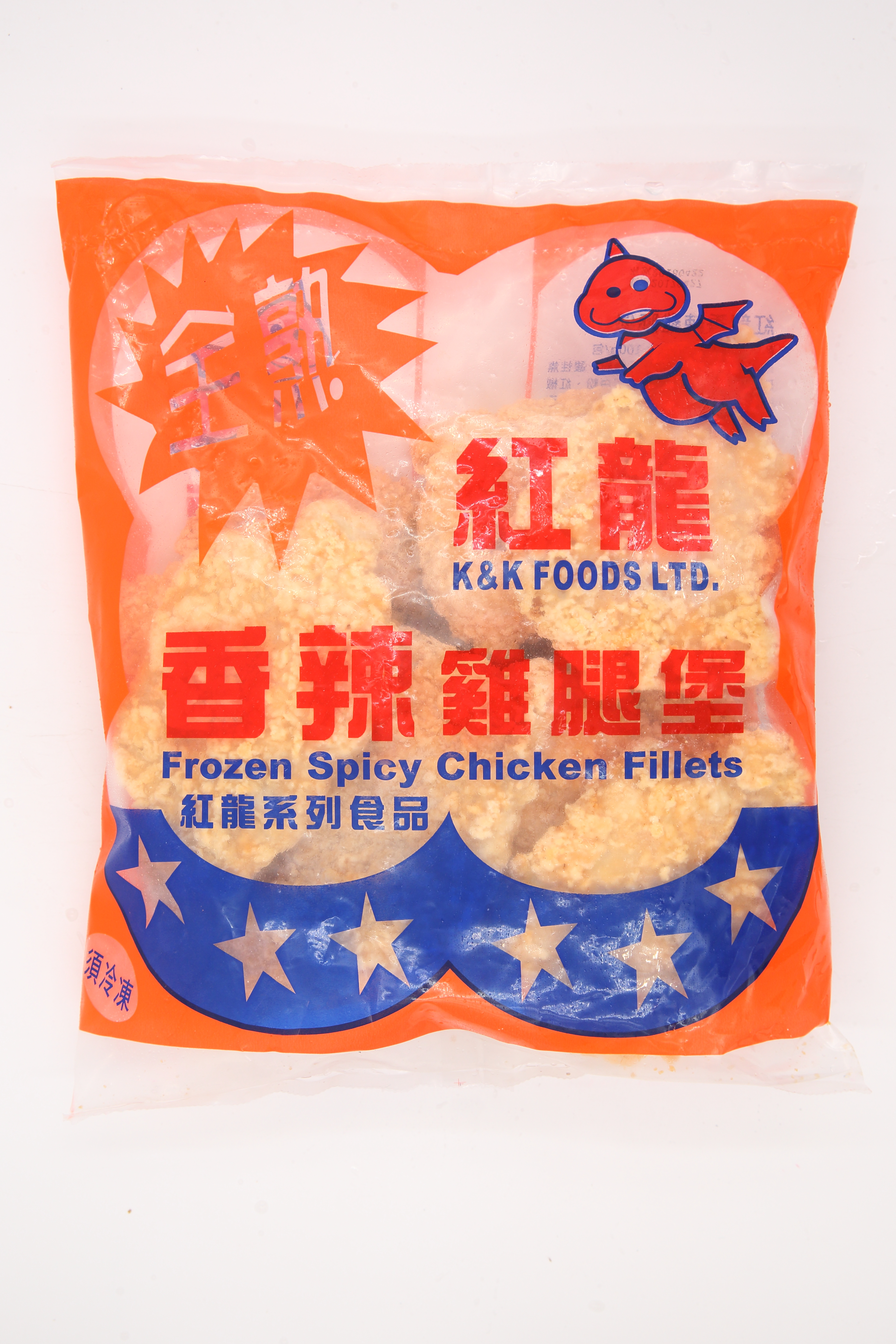 卡啦雞腿堡(辣)-紅龍(圖)